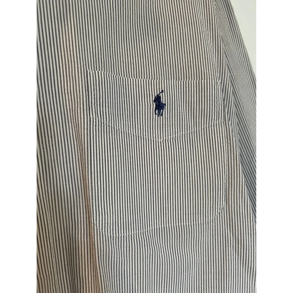 Polo Ralph Lauren Men's Striped Short Sleeve Button Down Shirt XL Blaire Fit